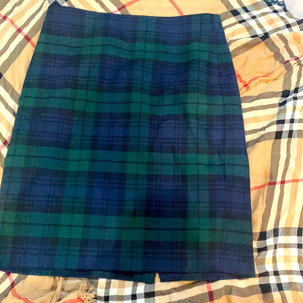 JCrew Plaid Pencil Skirt